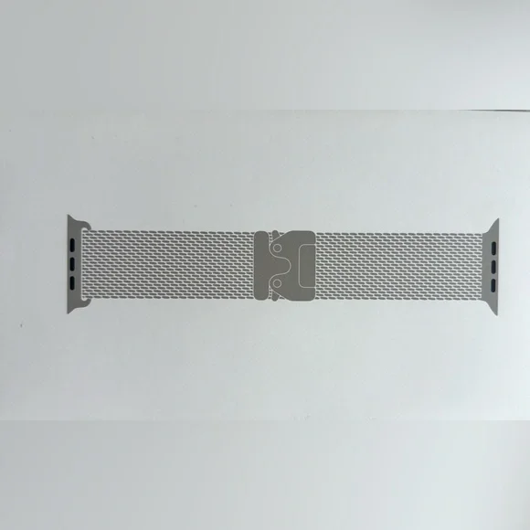 Apple iWatch 49mm NATURAL Titanium Milanese Loop size "L" for UltraII Sealed,NEW - Picture 10 of 14